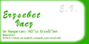 erzsebet vacz business card
